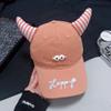 Cute devil small horn cap female cute wings student hat spring and autumn funny versatile baseball cap
