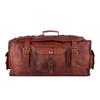 The Bruno Flap Duffel Premium Leather Travel Duffel Bag with Spacious Main Compartment & Adjustable Shoulder Strap for Men & Women