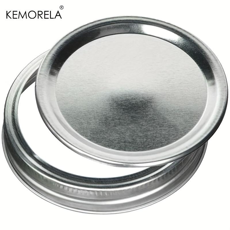 KEMORELA 2/4PCS Wide Mouth Glass Mason Jars with Lids - 470ML for Canning Pickling Juice Jam Jelly Reusable Dishwasher Safe
