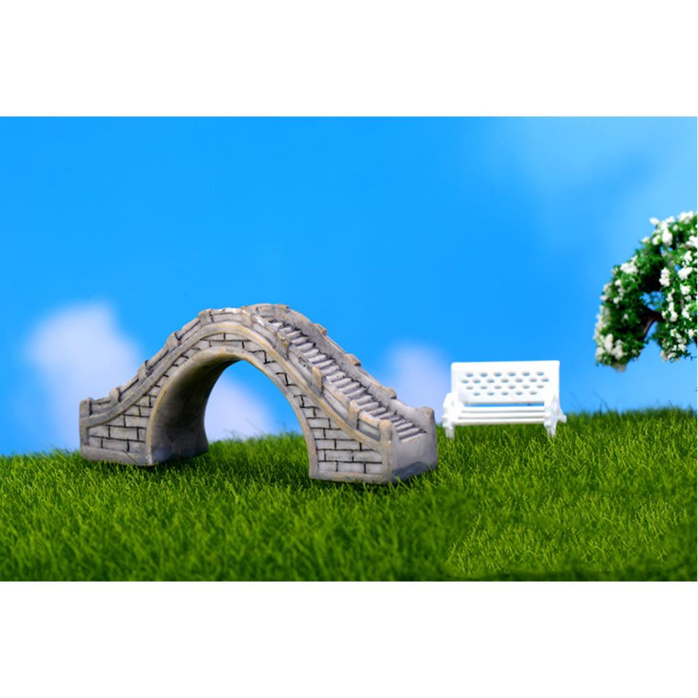 Voetgangersbrug Ornamenten Micro-landschap Simulatie Waterdicht Doe-het-zelf Montage Ornamenten