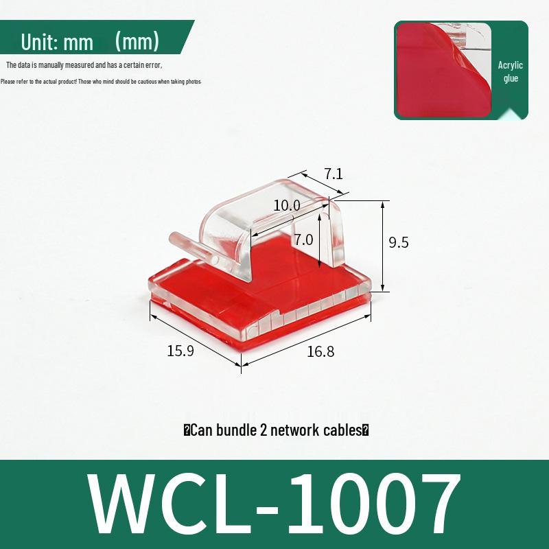 Adhesive Cable Wire Organizer Clip and Fixing Base