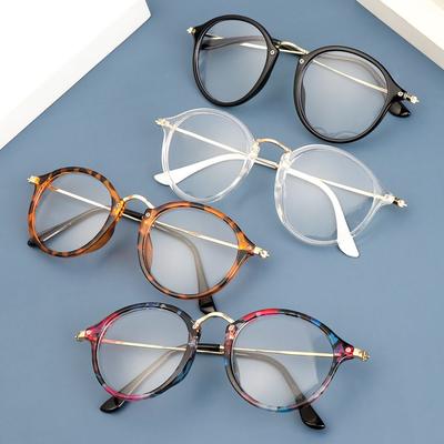 Vision Care Flexible Vintage Eyeglasses Eyewear Glasses Frame Flat Mirror Glasses