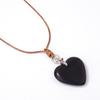 New Chinese Retro Long Smooth Love Wooden Pendant Necklace Fashion Niche Design High-end Sweater Chain Women