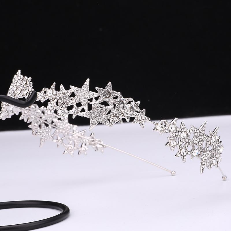 Exquisite Sparkling Diamond Headband Headband Versatile Accessory for Going Out Princess Style Photo Studio Photo Star Alloy Rhinestone Headband