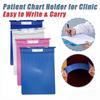 Thickened ABS Medical Record Folder Heavy Duty Patient Chart Splint for Hospital Clinic Doctor Office Use