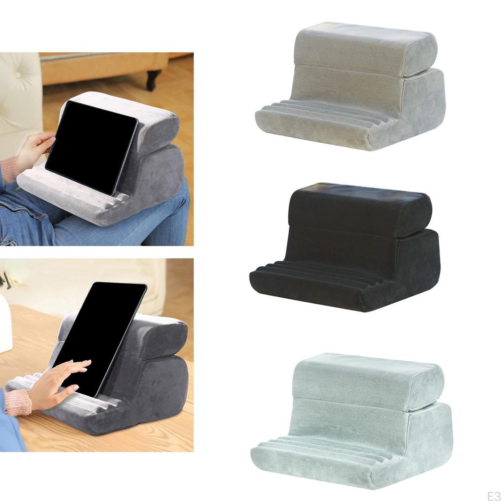 Tablet Pillow Stand for Lap Phone Holder Rack Removable Cover Comfortable Soft Pad Reading