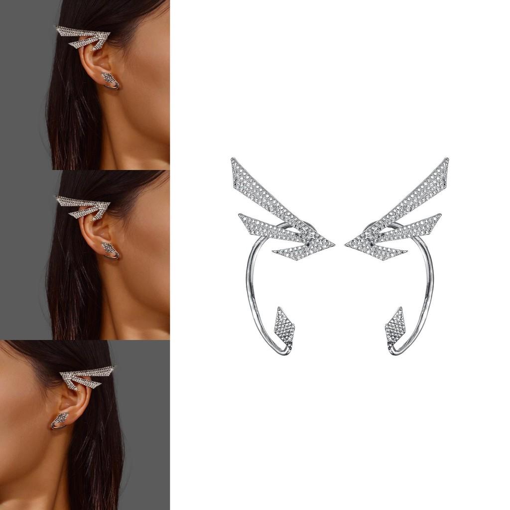 Custom Punk Rock Alloy Earrings For Women Geometric Cuff Jewelry Trend