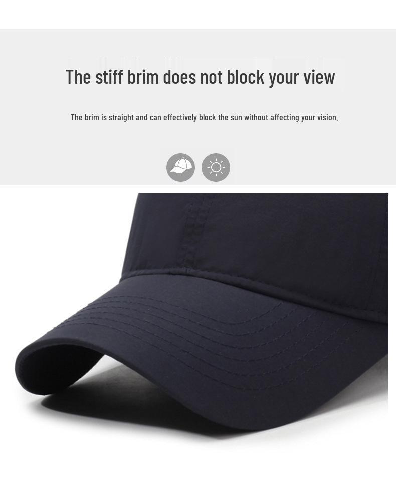 Men's Summer Breathable Mesh Duckbill Cap - Large Fit, Sport Baseball Cap, Sun Protection Hat