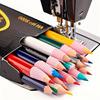 3/6pcs Random Color Water-Soluble Sewing Pencils, Fabric Marking Pencils with Brush, Tailor'S Tracing Tools for Home Cutting