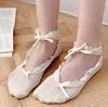 Ballet Kant Strikbanden Boot Sokken Strik Vrouwen Visnet Pantoffels Japanse Stijl Meisje Lolita Moderne Dans Latijnse Dans Sokken