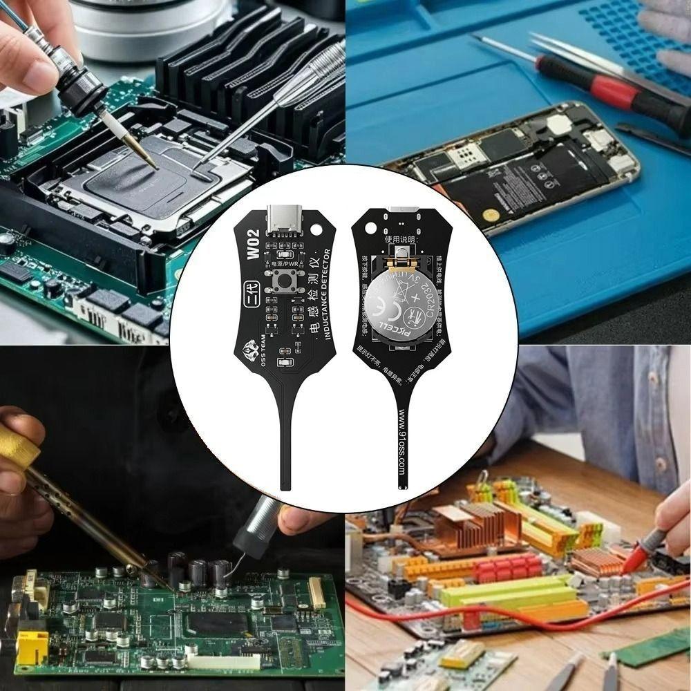 High Accuracy Inductor Detector Tool Electromagnetic Induction Tester Component Fault Detection