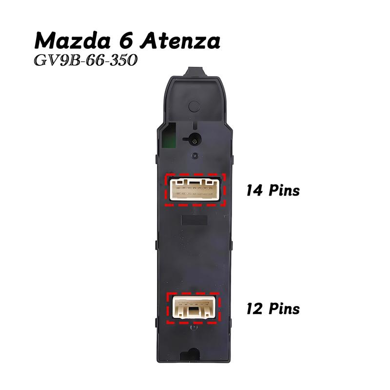 GV9B-66-350 For Mazda 6 Atenza 2014 2015 2016 2017 2018 ,Driver Side Power Master Window Control Switch Button OE GV9B66350