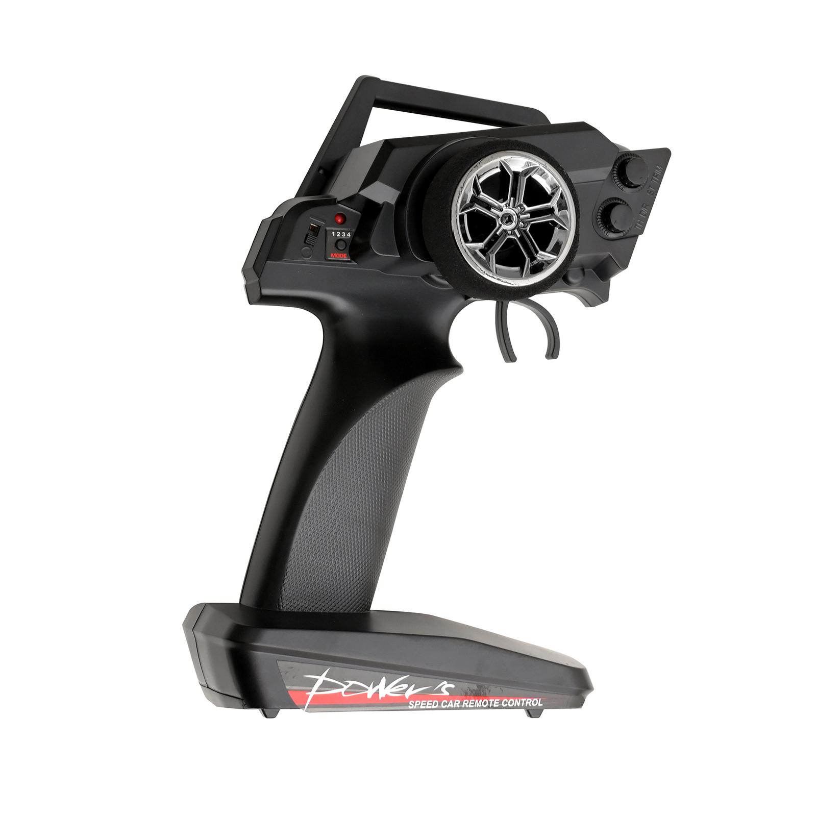 

1 16 Scale RC Car, 2.4GHz 35KM H High Speed Electric 4WD Off Road Remote Control Truck with LED Lights, All Terrain RC 2xBatteries чёрный