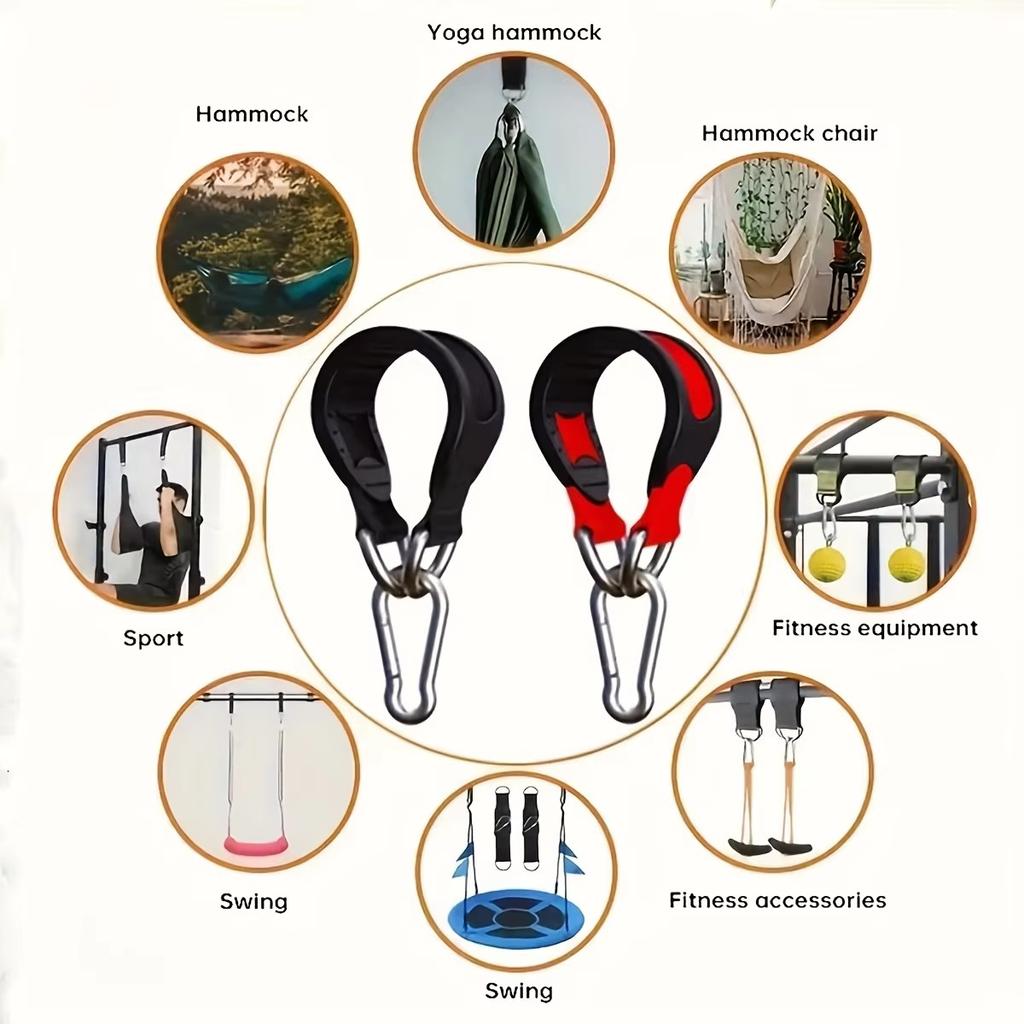 2Pcs 10' Multi-Functional Anti-Slip Hanging Rope, Nylon Anti-Slip Sling, Gym Accessory, Suitable for Boxing Bags, Gyms,and Swing
