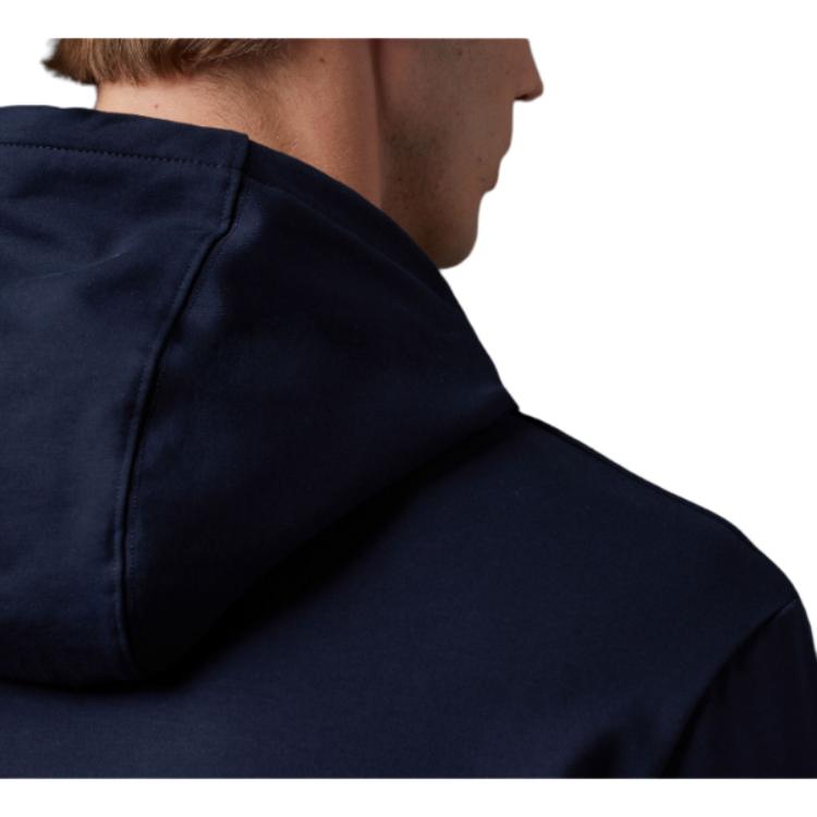 C.P. Company Stretch Fleece Logo Hooded Sweatshirt Men Sweatshirts Blue 15CLSS366A006452W888
