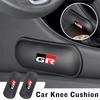Car Knee Leg Protective Pad Foot Armrest Cushion Accessories For GR Gazoo Racing Sport C-HR RAV4 Avensis Prado Prius TRD