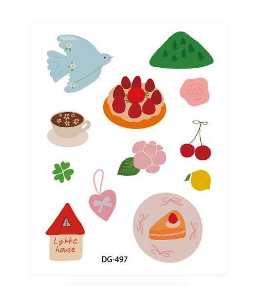 Cyansea 3D DIY Fruit Pattern Jelly Stickers for iPad, Phone & Computer Cases