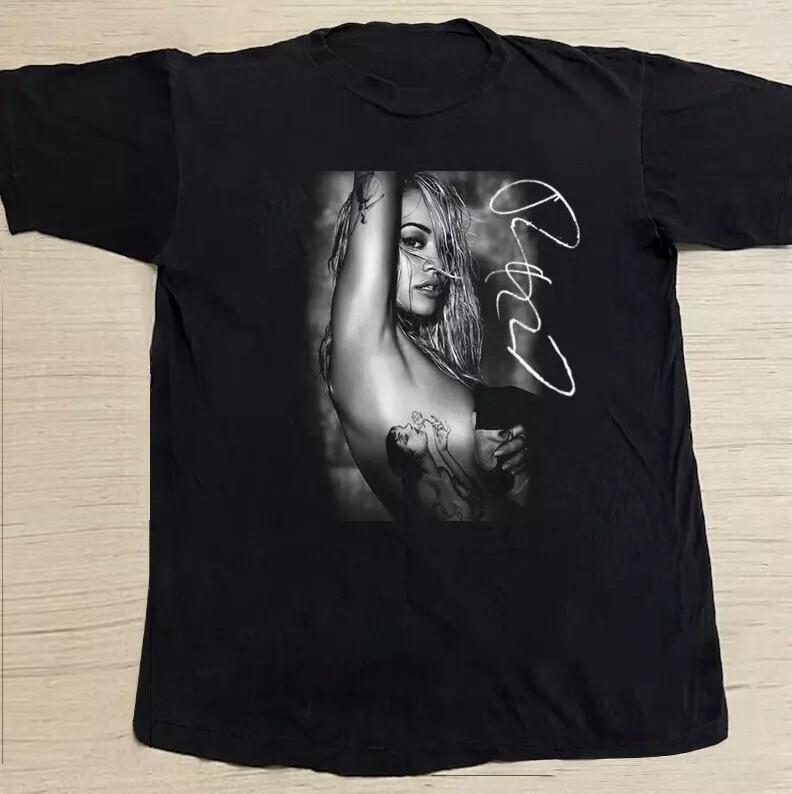 Rita Ora Signature Tour Unisex Black Adult Cotton T-Shirt S