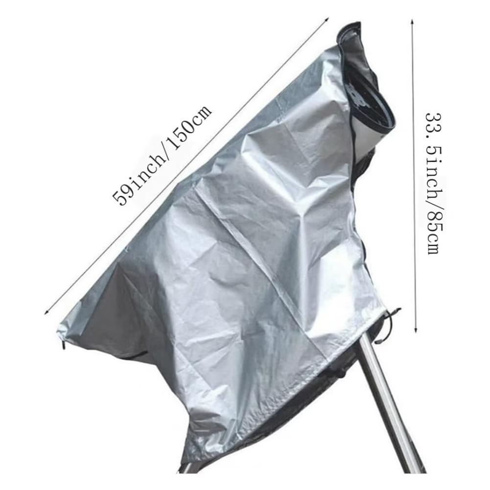 Adjustable Drawstring Telescope Cover Made from 210D Oxford Designed for Dust and Water Protection in Various Conditions