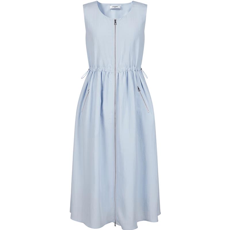 

JUZI Annakou Lyocell Drawstring Sleeveless Dress L