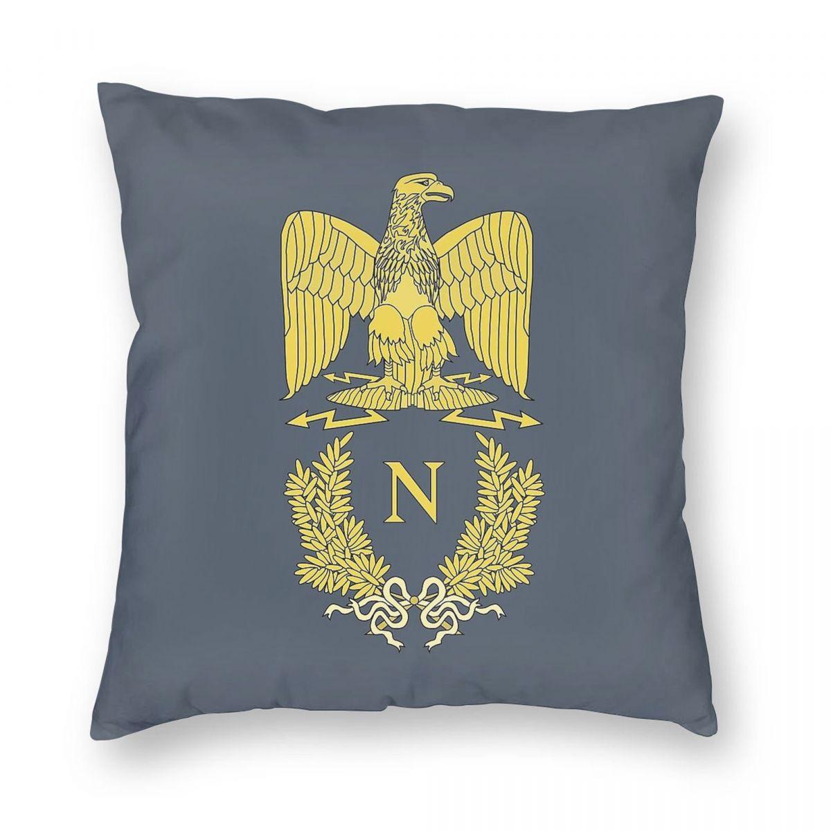 Napoleon Bonaparte Emlem Pillowcase Polyester Linen Velvet Printed Zip Decorative Throw Pillow Case Home Cushion Cover Wholesale 30x30cm
