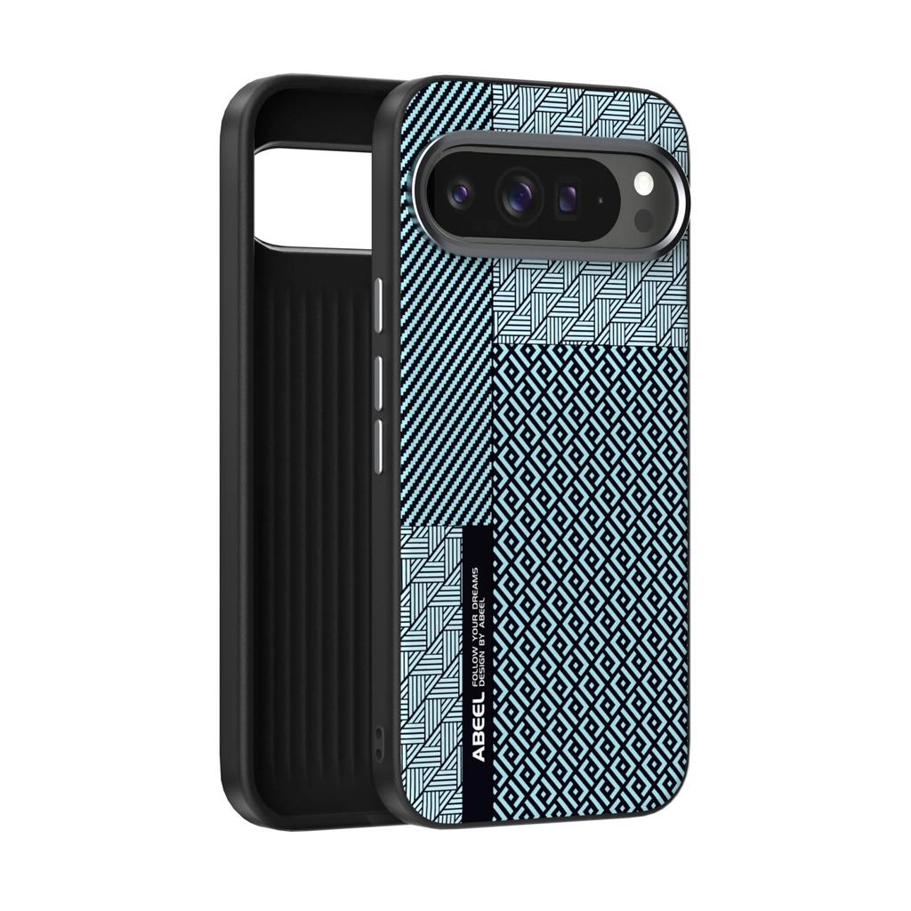 Funda Protectora Patrón Fibra de Carbono de Moda para Google Pixel 10 9 Pro XL Aleación Lente Cargador Inalámbrico Magnético Cubierta a Prueba de Golpes
