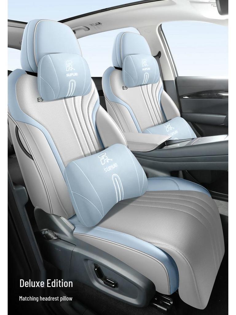 Universal Full-Coverage Leather Seat Cover for Galaxy E5 - Breathable, All-Season Cushion