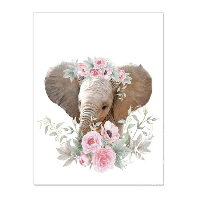 Animal Decoration Sheets Picture Wall Art Poster Children's Canvases Room Paintings For Nursery Decorative Prints Wall Posters No Frame