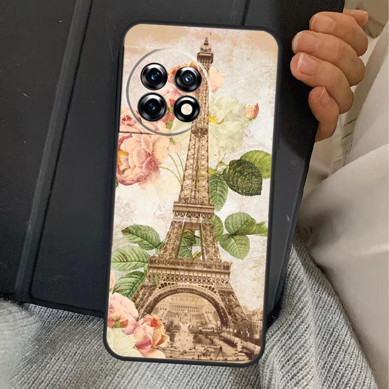 Paris Eiffel Tower Case For OnePlus 13T 10T 8T 10R 12R 13R 15 13 12 11 10 9 Nord CE 5 2 3 4 Lite N20 N30 Cover
