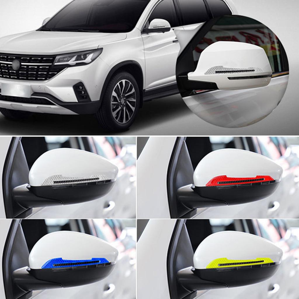 2/4pcs Edges Rearview Mirror Guard Strip Protector Anti-collision Sticker Fashion Cars Accessory