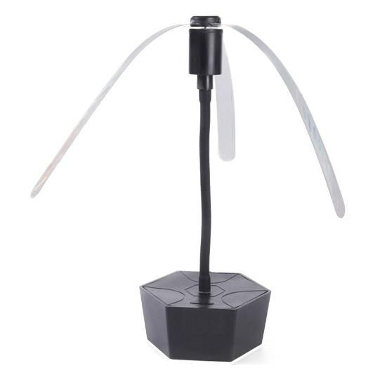 Fly Repellent Fan with Reflective Safe Blades Portable Soundless Widely Used Picnic BBQ Party Portable Table Fly Fan