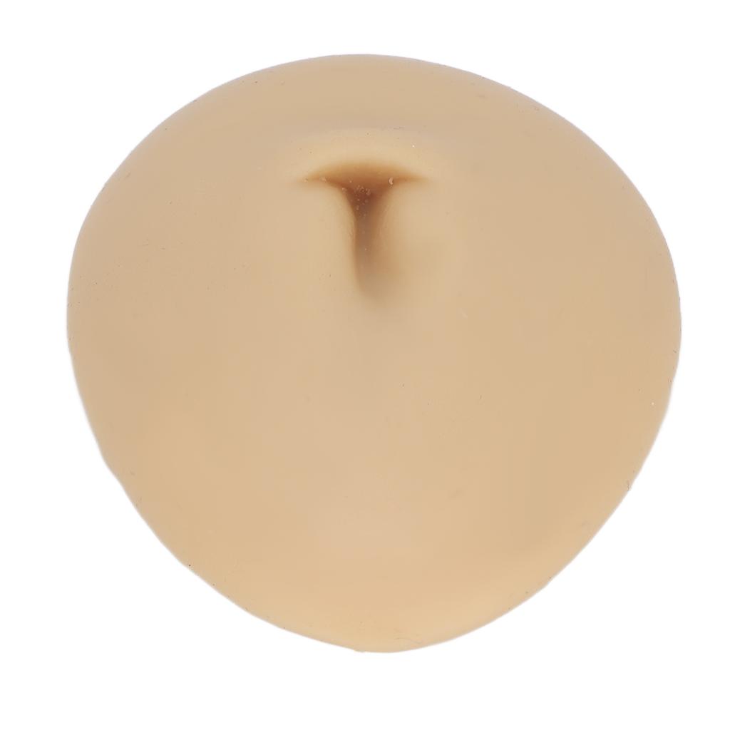 Silicone Navel Model Acupuncture Display Soft Human Belly Button Model for Piercing Practice
