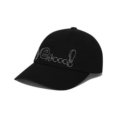 YESEYESEE Y.E.S Gepunktete Logo-Kappe Schwarz