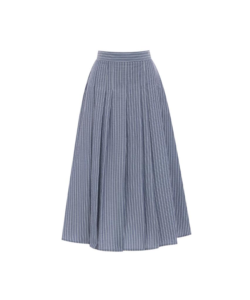 PAIGEFLYNN Seersucker Style Pleated Skirt_P6Bsk012C