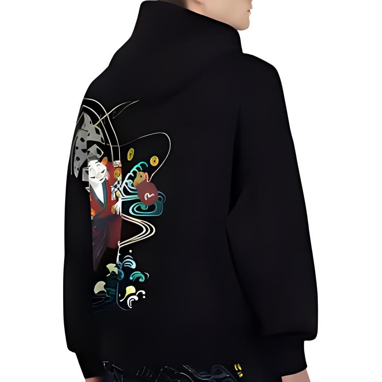 Evisu FW22 Sweatshirt Men's Black 2EAHTM2SW329LFCT