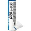 Yonex Nylon Shuttlecocks Mavis 600P (6 Pieces) M-600P-MIDDLE (White/M/Men's, Lady's)