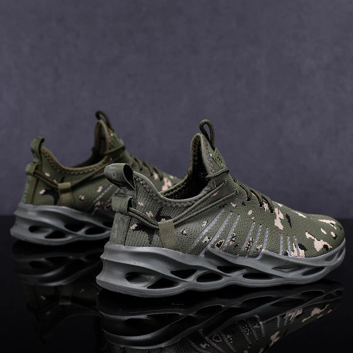 

Men Summer Casual Sports Sneakers Breathable Comfortable NonSlip Mesh YRZL Shoes Jogging Non Slip Outdoor Walking 36