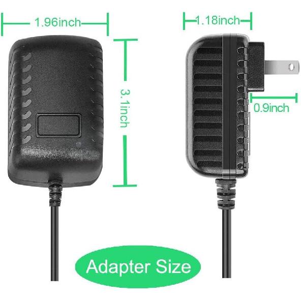 12V AC DC Adapter Charger for Etekcity Mynt LiBa, Naipo, Gideon, Shiatsu Back Neck Massager Pillow Power Supply