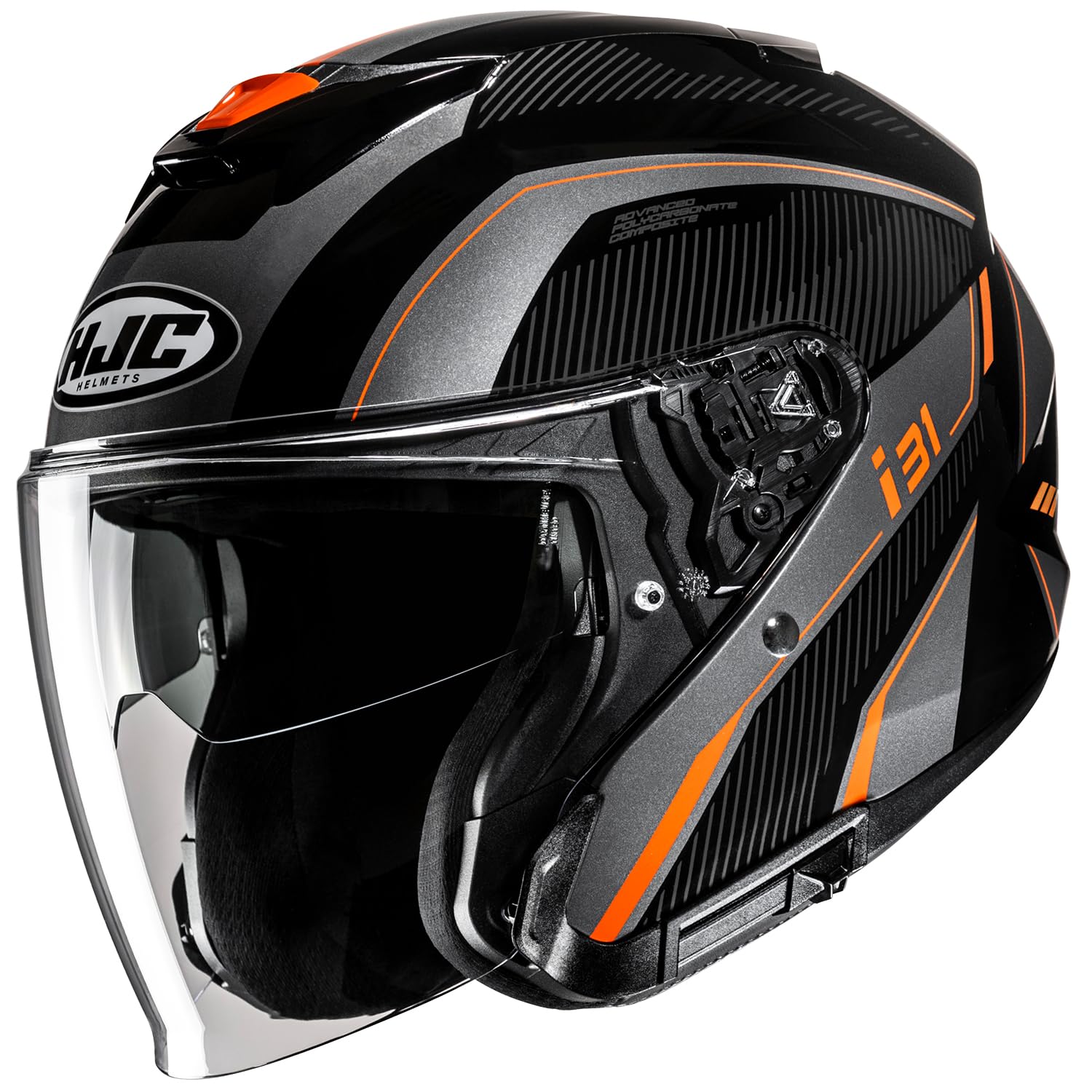 

HJC HELMETS Jet Open Face Motorcycle Helmet with Sun Visor and Internal for HJH276 Orange Size L Built-in Ventilation, i31/Reno, (MC7), (58-59cm)