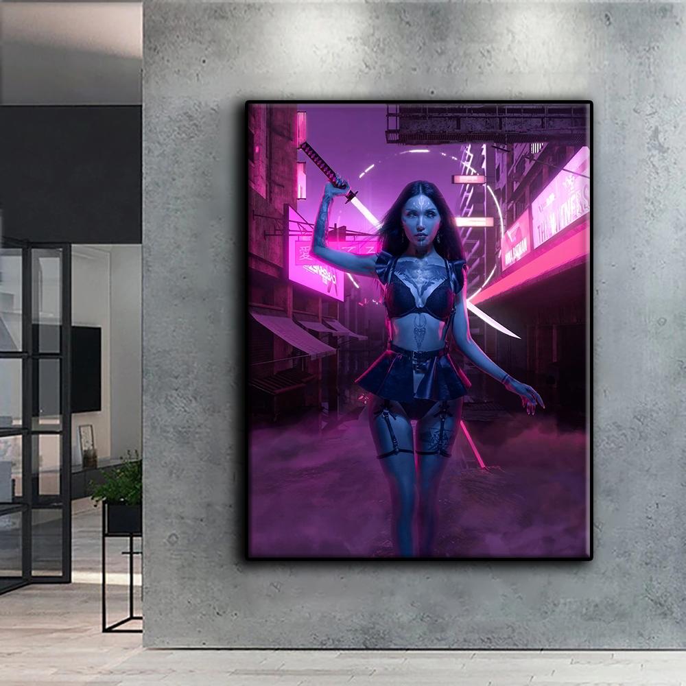 Vollständiges 5D-Diamantgemälde zum Selbermachen, Cyberpunk Sexy Art, 5D-Diamantgemälde