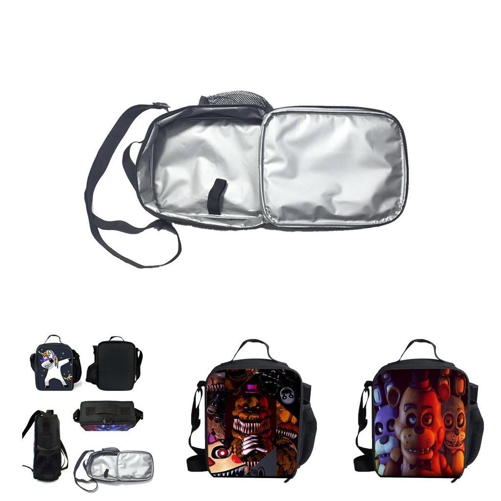 Five Nights At Freddy's School Outdoor Lunch Bag Durable Polyester Material Insulation Package