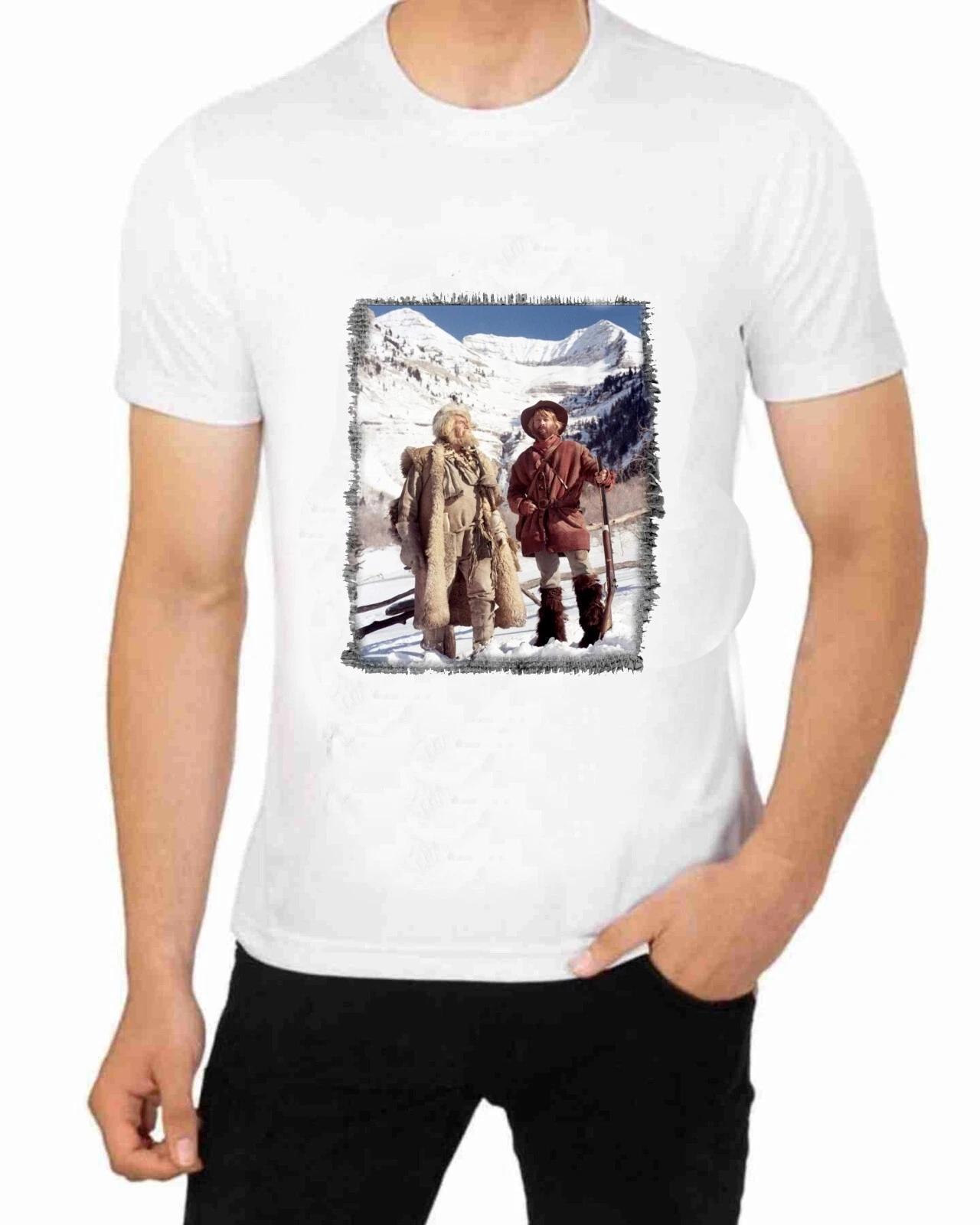 Jeramiah Johnson Art T-Shirt for Men Apparel Short Sleeve Clothing S