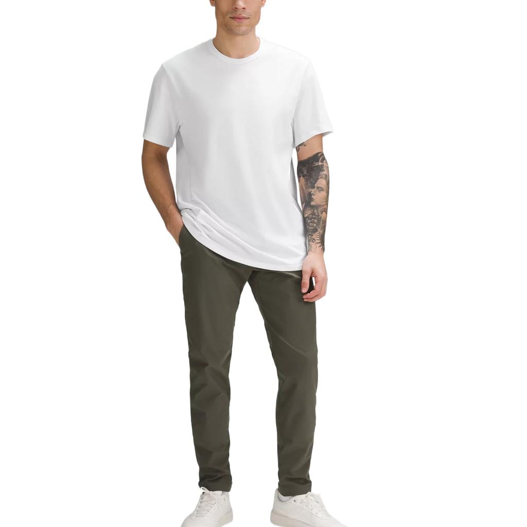 Lululemon T-Shirts Men's Crew Neck Moderate Straight Fit LM3FIES
