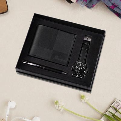 Men's Gift Set Baskets Beautifully Decoration Elegant Modern Box Watch Wallet Pen for