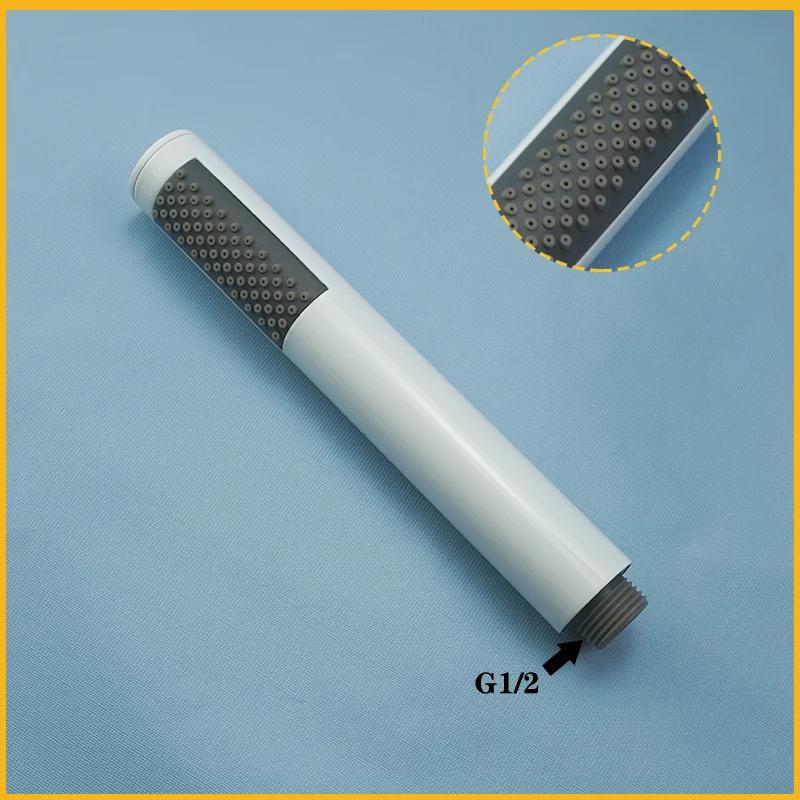 Messing Weiß Handbrause Badezimmer Rund und Eckig Verstellbarer Ständer Handbrause Wandmontage Armatur Zubehör