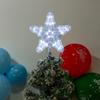 Ornaments Five-pointed Star Lamp Night Light Christmas Tree Top Ornaments LED Glowing Star