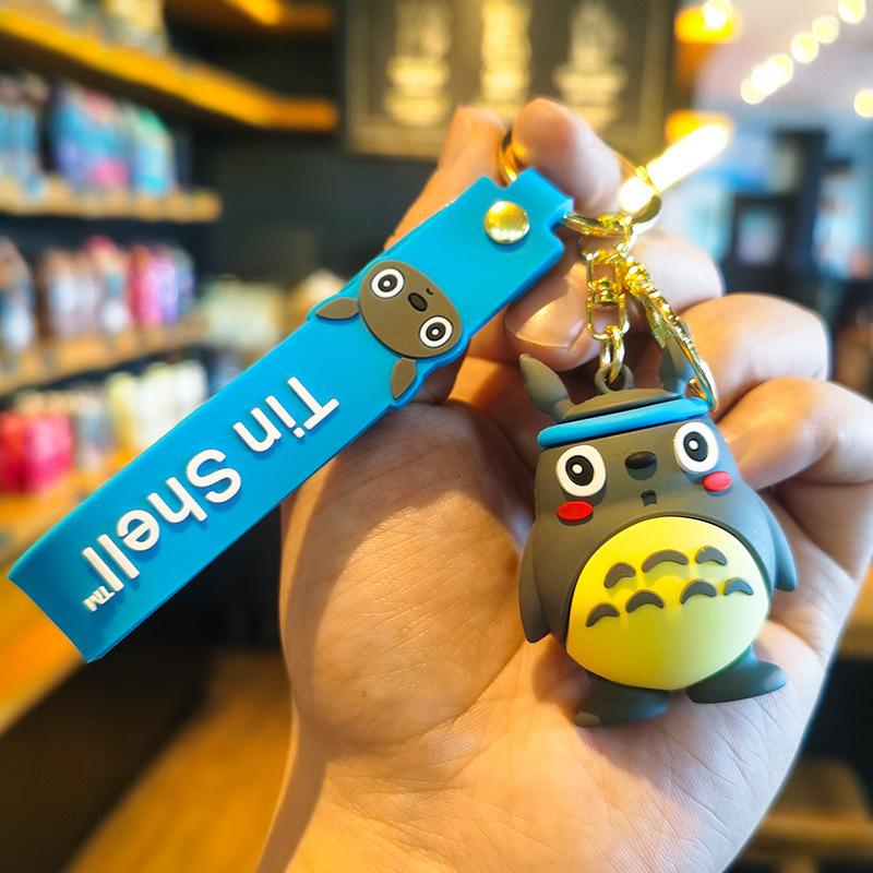 

New creative anime cat keychain figurine cute hanging decoration doll machine for foreign trade