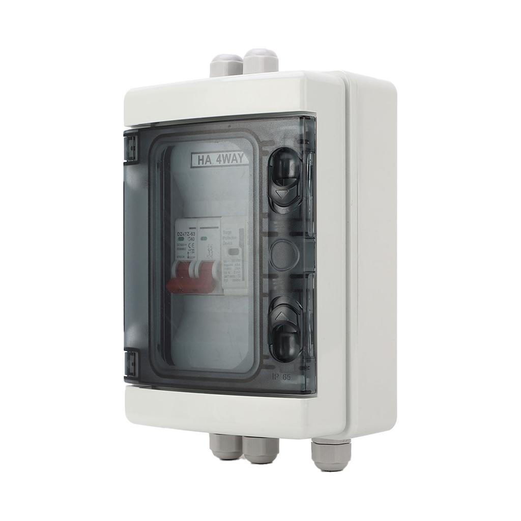Circuit Breaker MCB Isolation Switch Protection Waterproof Distribution Box DC 500V for Outdoor