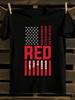 Military-Themed RED Flag T-shirt