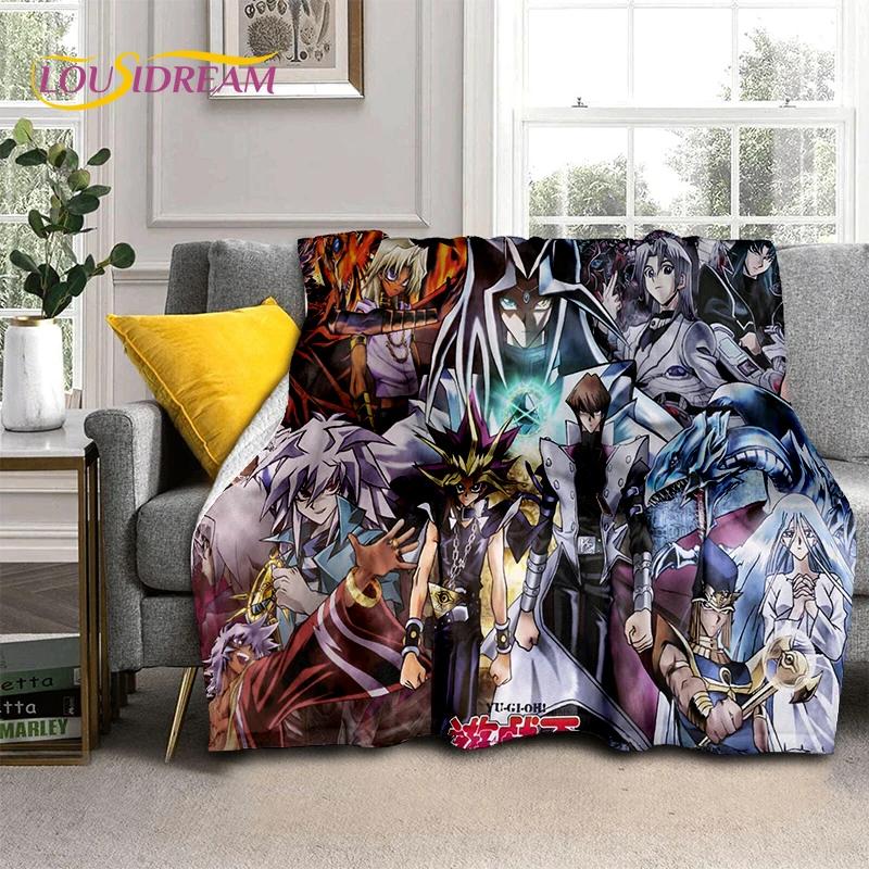 29 Style Yu-Gi-Oh Blue Eyes Dragon Monster Gold Card Cartoon Game Soft Blanket,Soft Throw Blanket for Home Bedroom Bed Sofa Gift